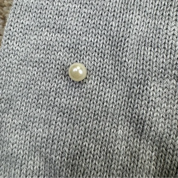 St. John's Bay Gray Knitwear Sweater Pearl Womens Size L - Picture 6 of 15